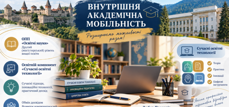 Внутрішня академічна мобільність здобувачів другого (магістрського) рівня вищої освіти